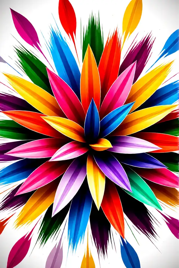 1. Colorful Petal Burst
