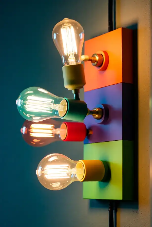 Colorful Retro Bulbs