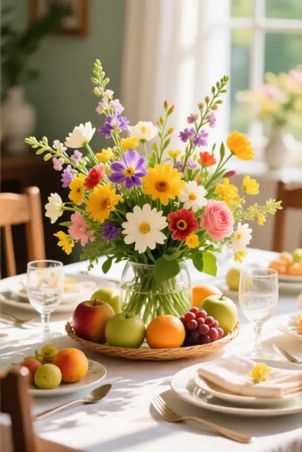 Colorful Spring Centerpieces
