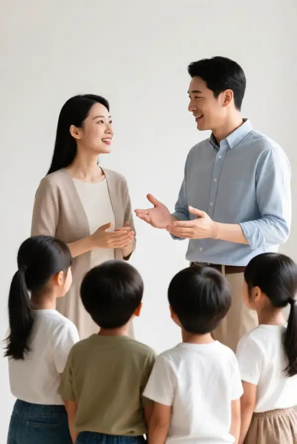 Consistency in Front of Children