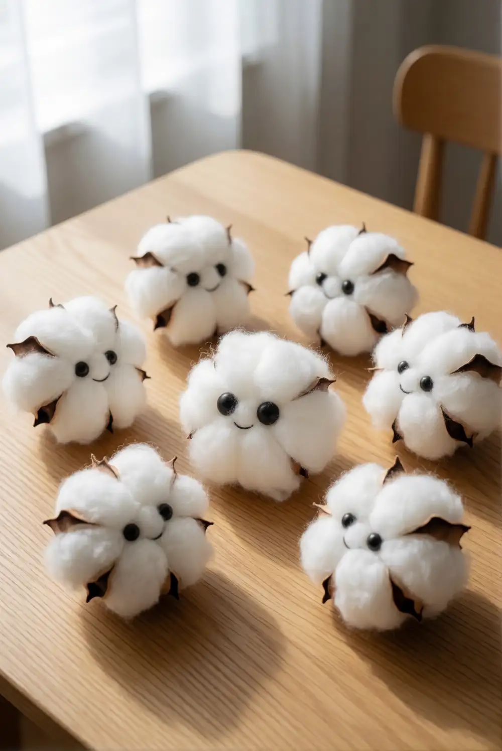 Cotton Ball Monsters