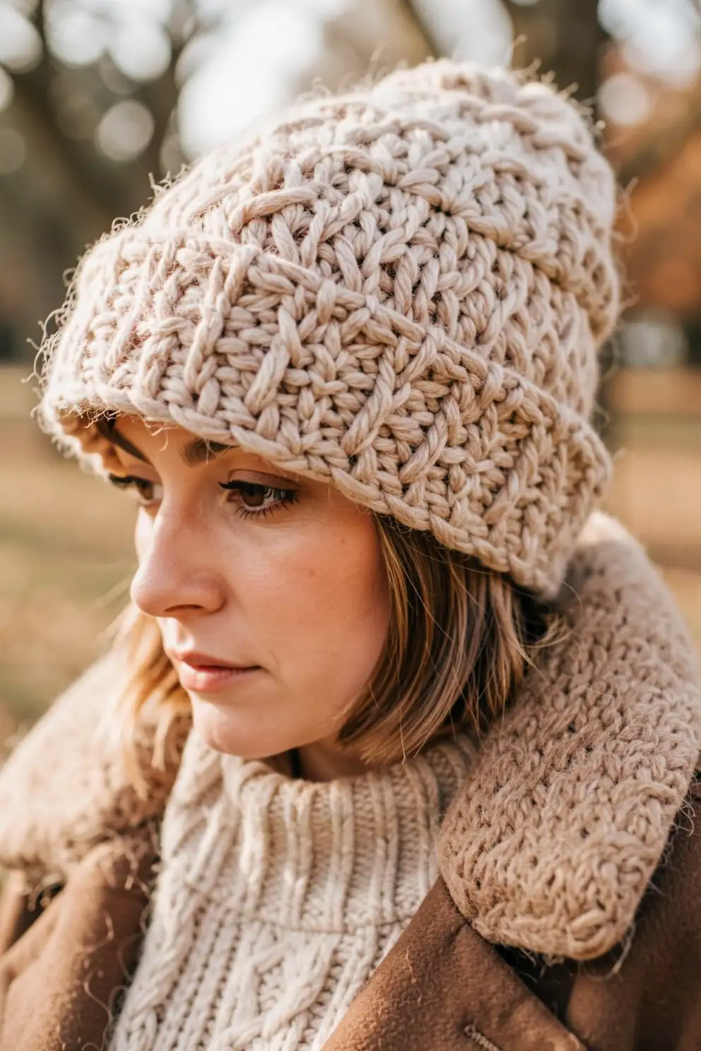 Cozy Crochet Beanies With Handmade Charm