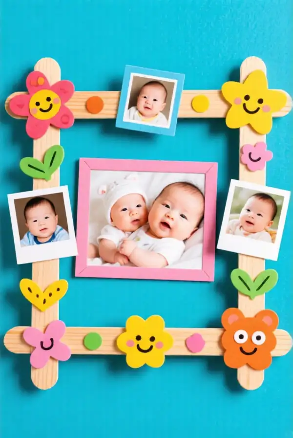 Craft Stick Photo Frames