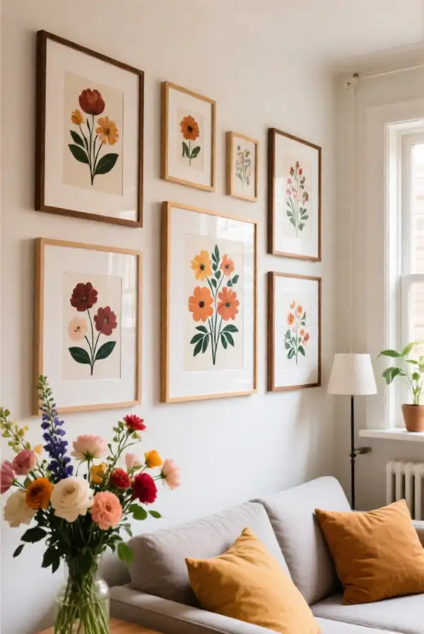 Crafting a Floral Gallery Wall