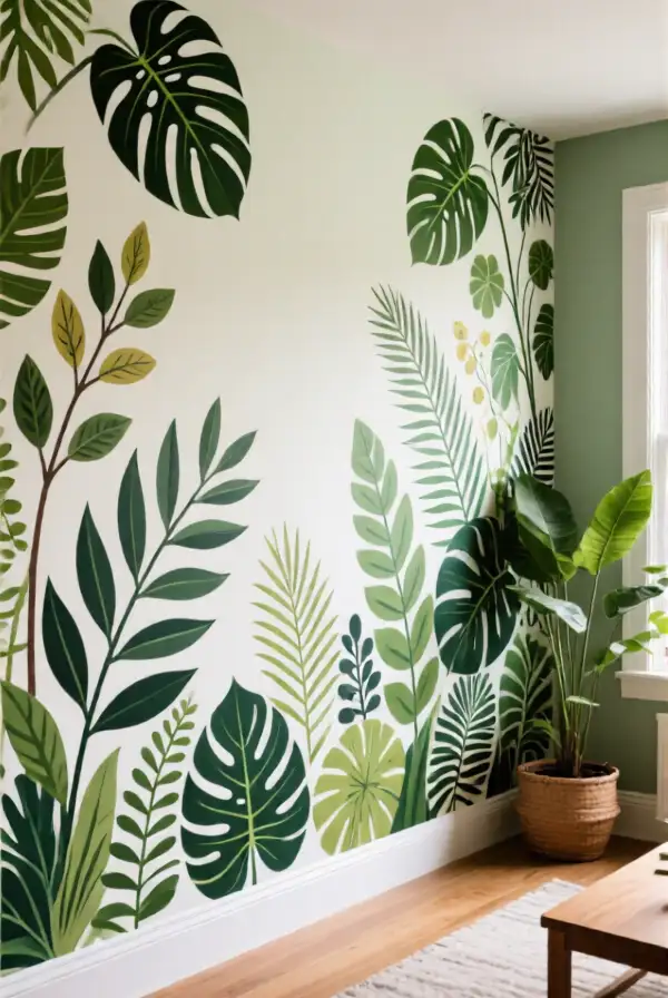 Crafting a Nature-Inspired Accent Wall