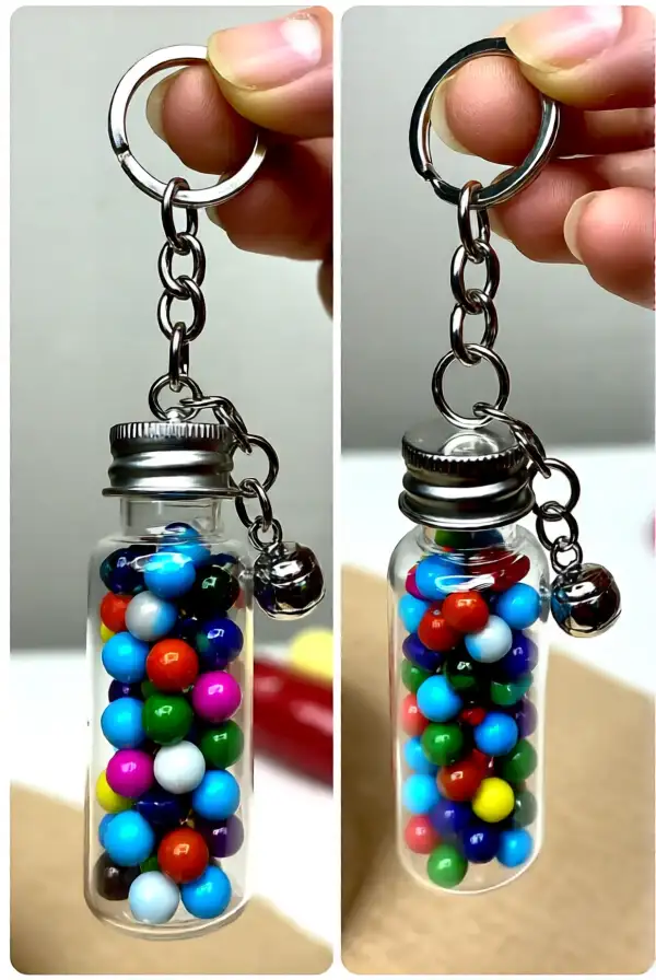 Crafting Keychains with Pill Bottles