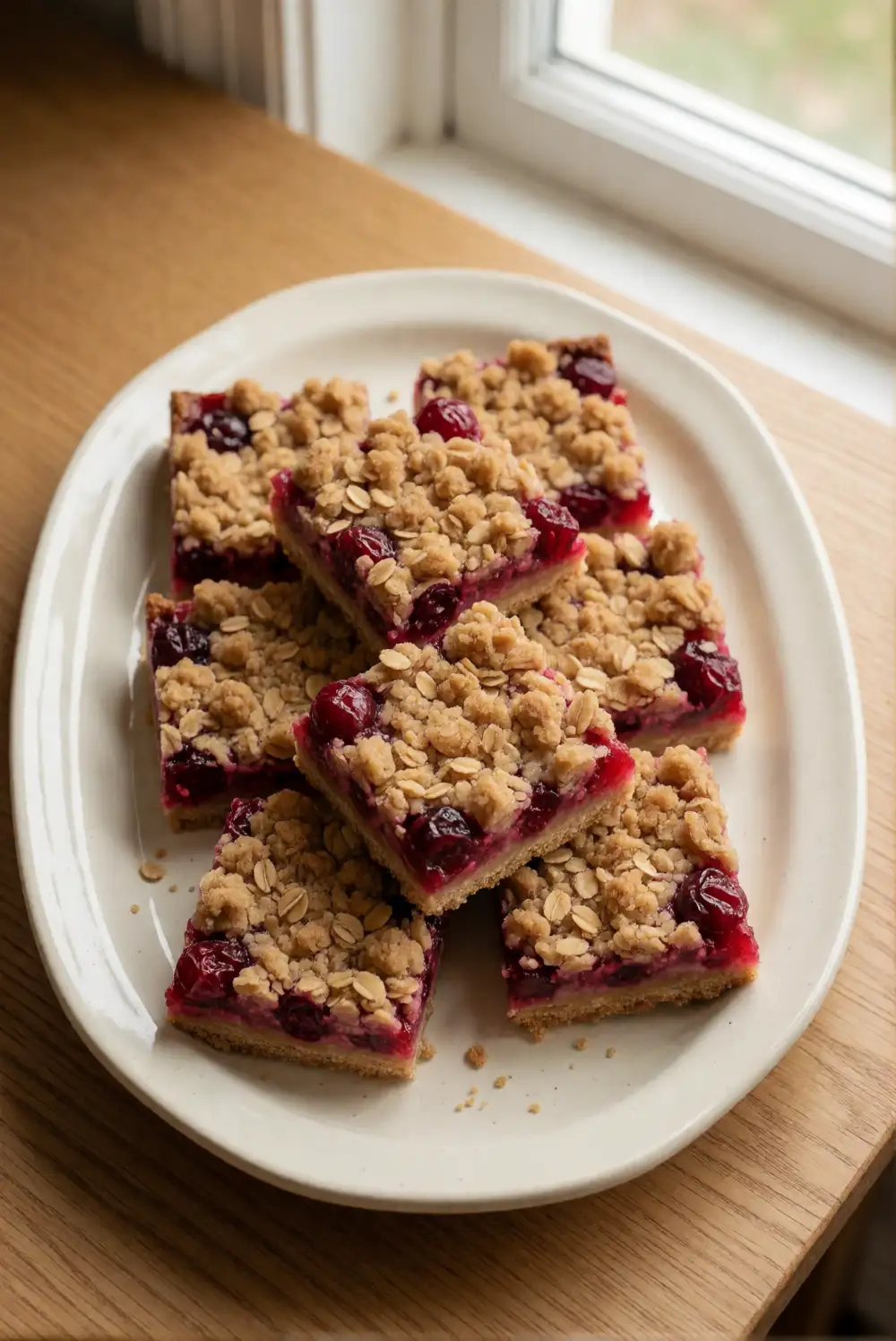 Cranberry Orange Crumble Bars