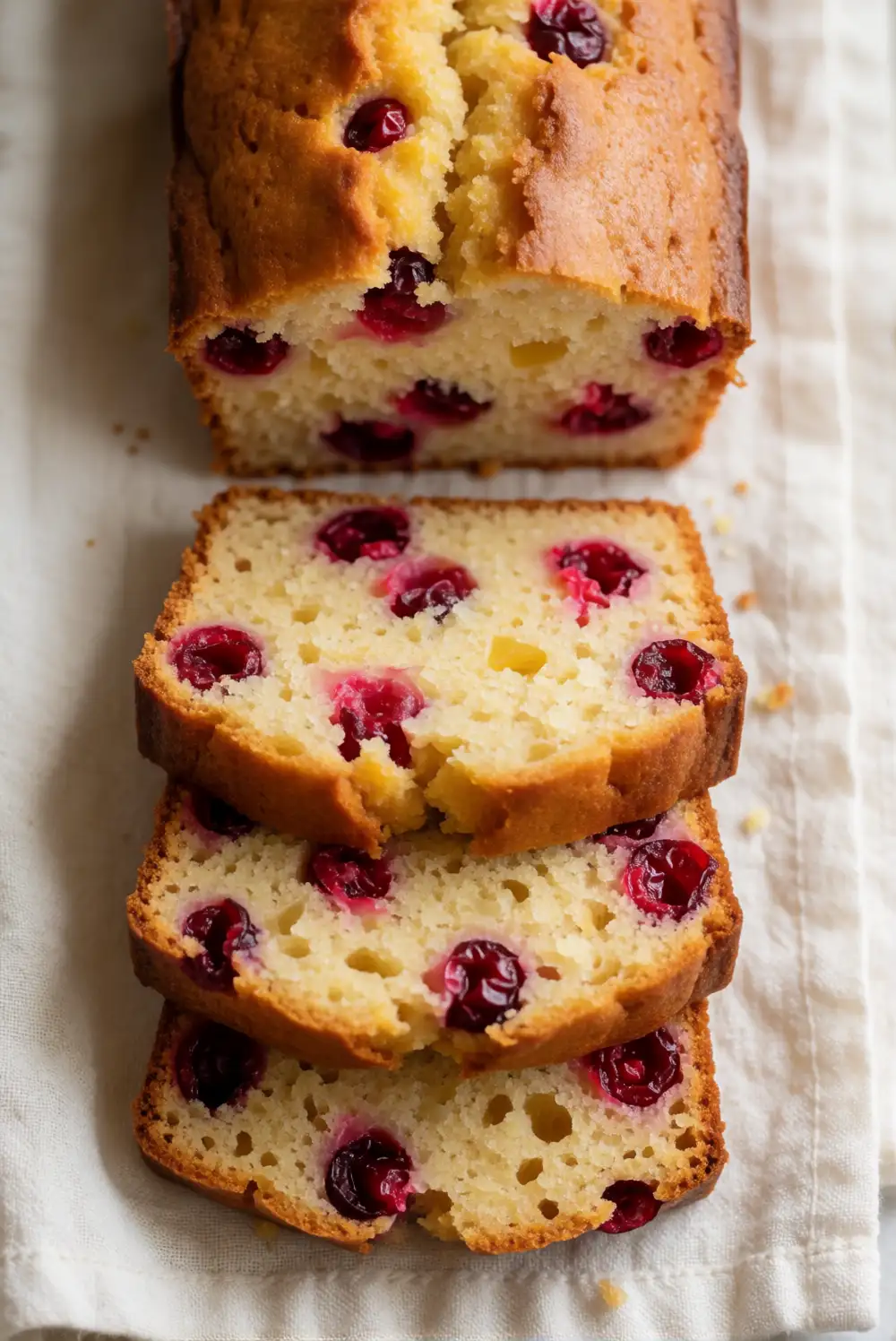Cranberry Orange Loaf with a Tender Citrus Crumb