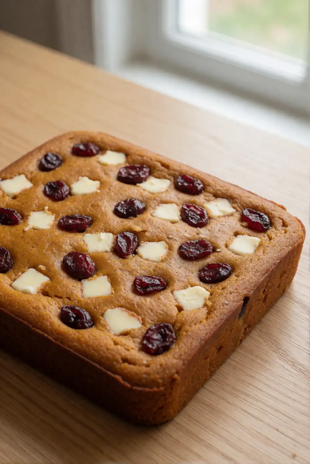 Cranberry White Chocolate Pumpkin Bars