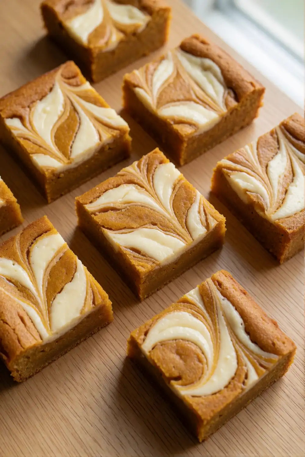 Cream Cheese Swirl Pumpkin Bars