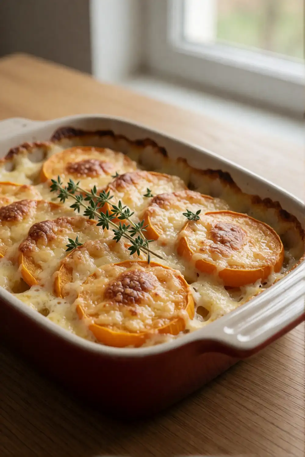 Creamy Butternut Squash Gratin