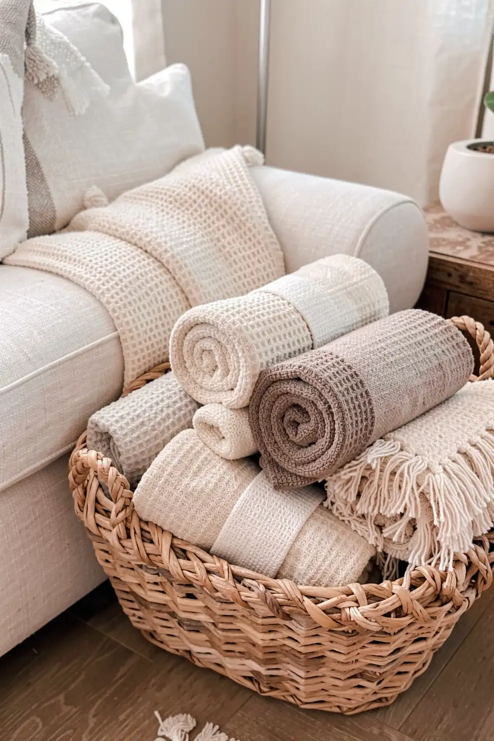 Create A Basket Filled With Cozy Layers