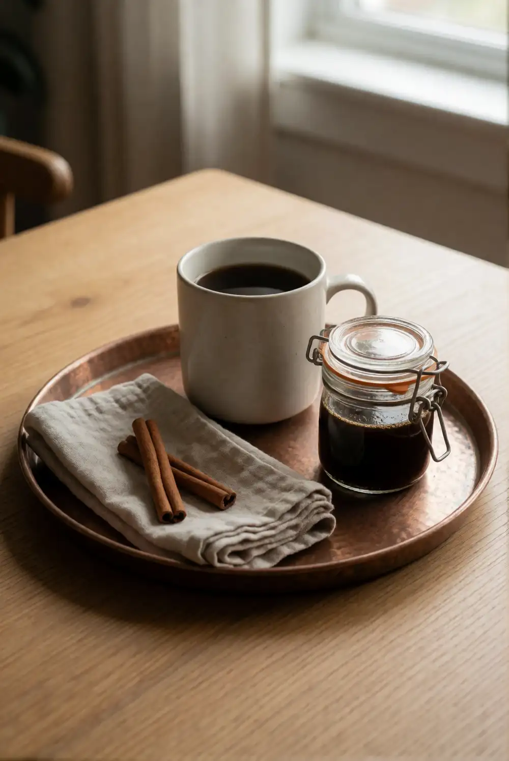 Create a Copper-Toned Coffee Corner Tray