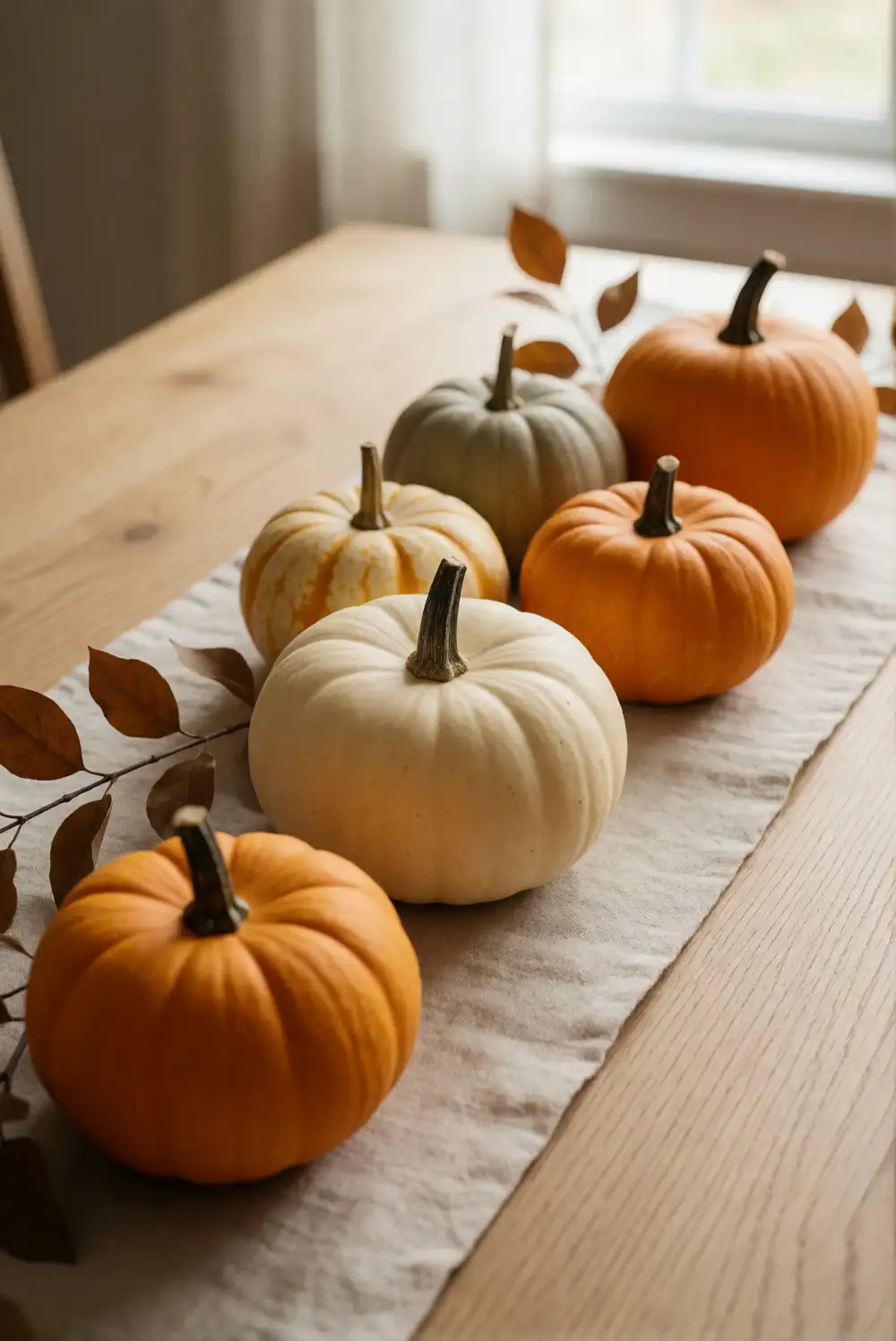 Create a Natural Pumpkin Spice Table Centerpiece
