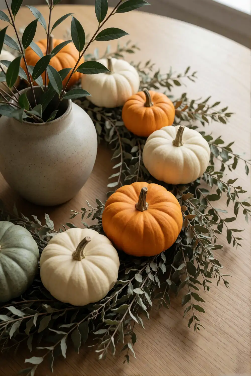 Create a Pumpkin and Foliage Mantel Display