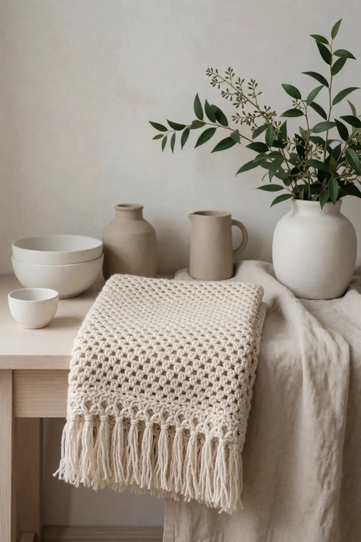 Creating a Calm Palette Around the Blanket