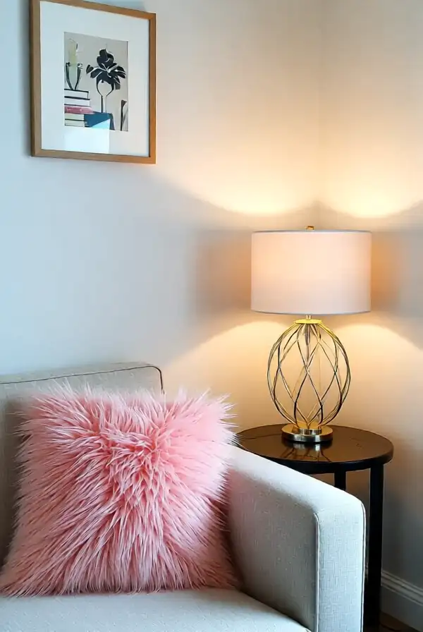 Creating a Cozy Pink Reading nook