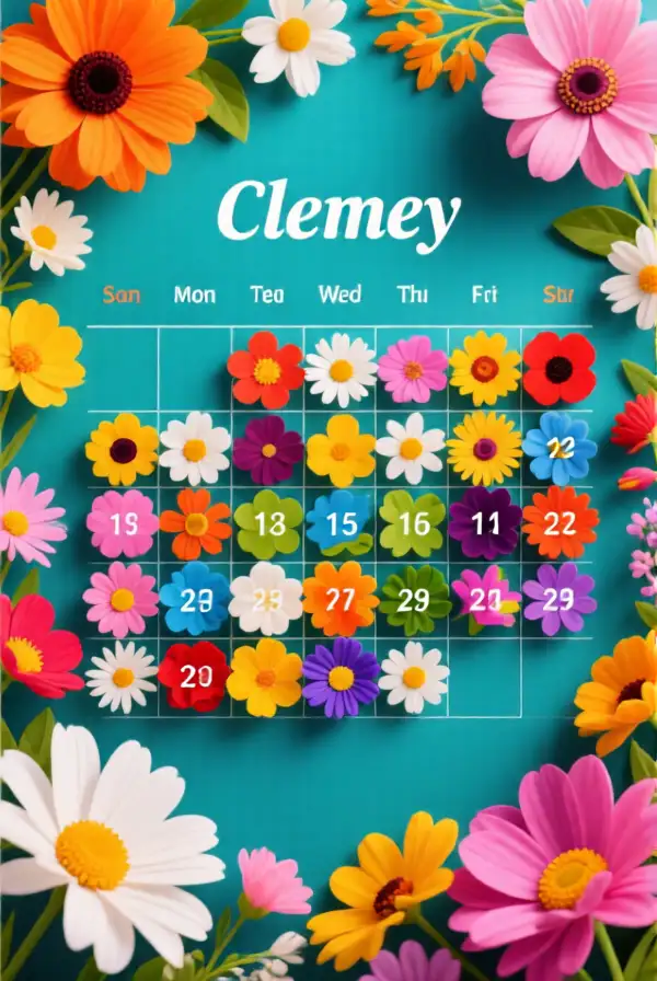 Creating a Floral Calendar for Inspiration