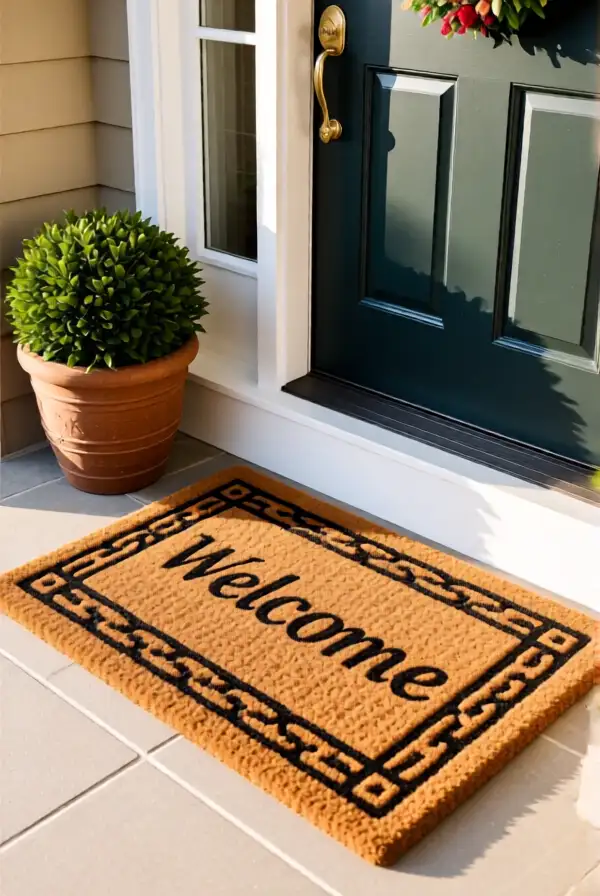Creating a Functional Welcome Mat Area