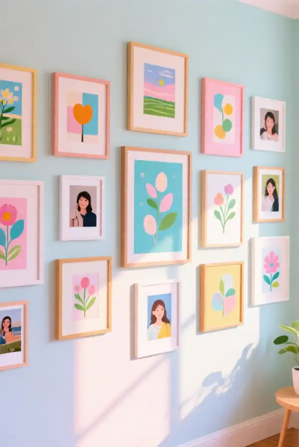 Creating a Pastel Gallery Wall