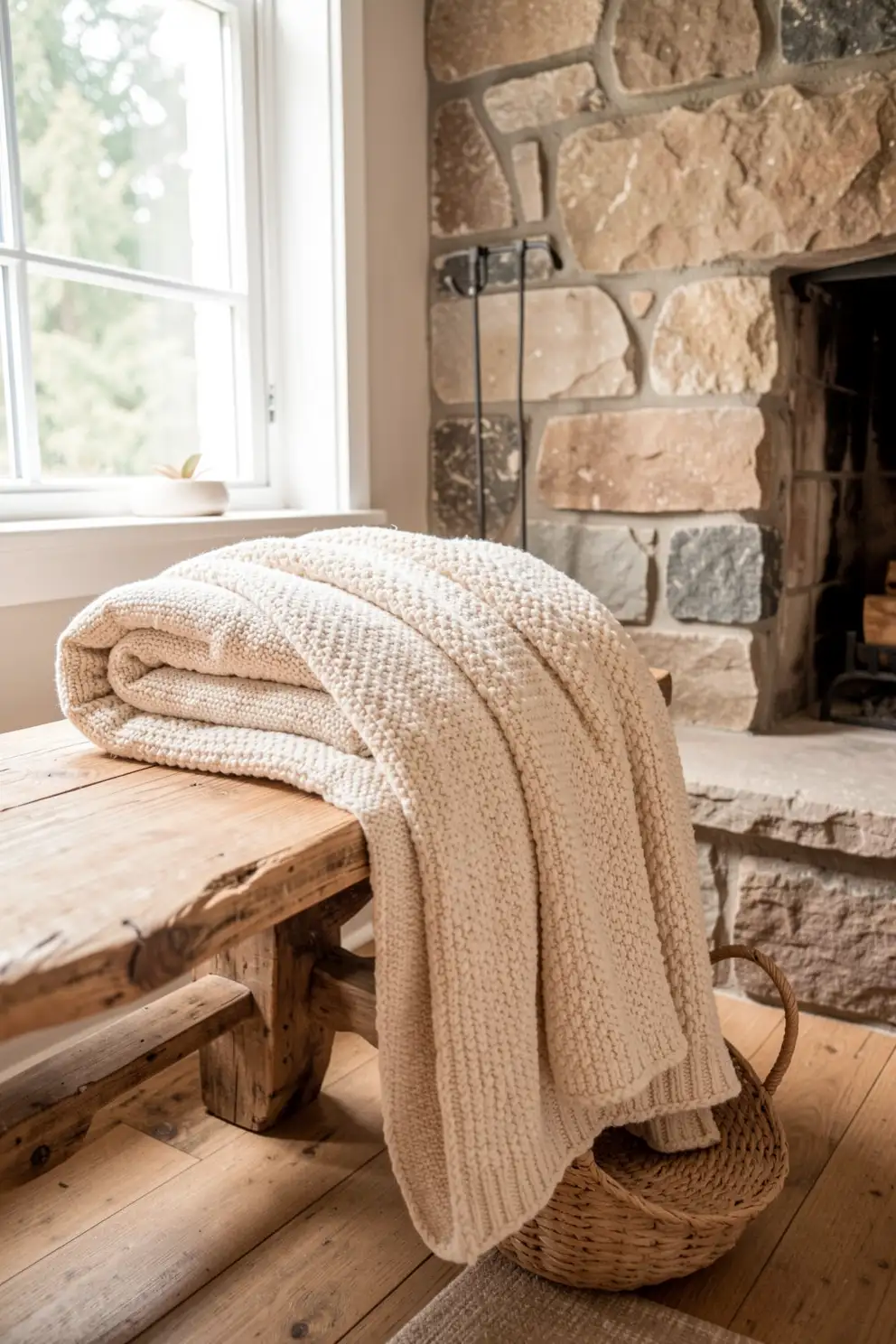 Creating Contrast With Wood and Stone