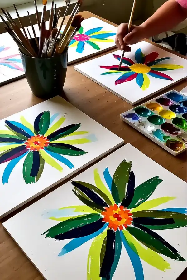 Creating Your Own Abstract Flower Art