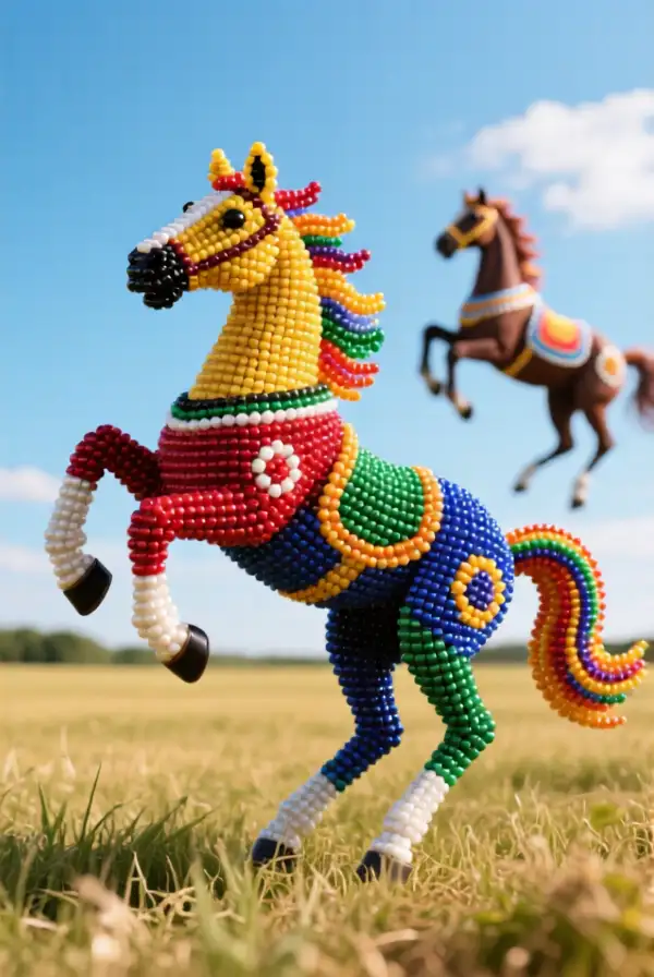 Creative Beaded Horses