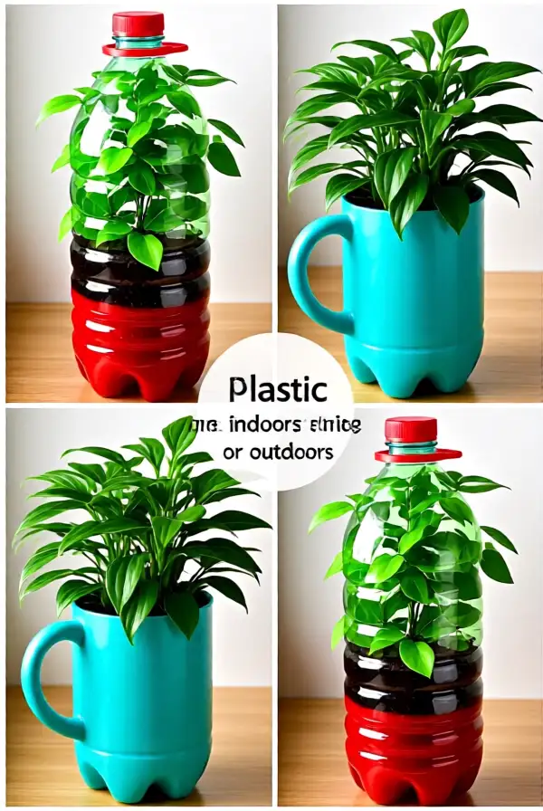 Creative Bottle Planters