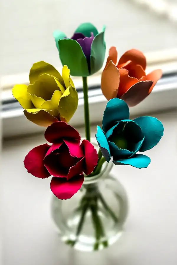 Creative Egg Carton Flowers