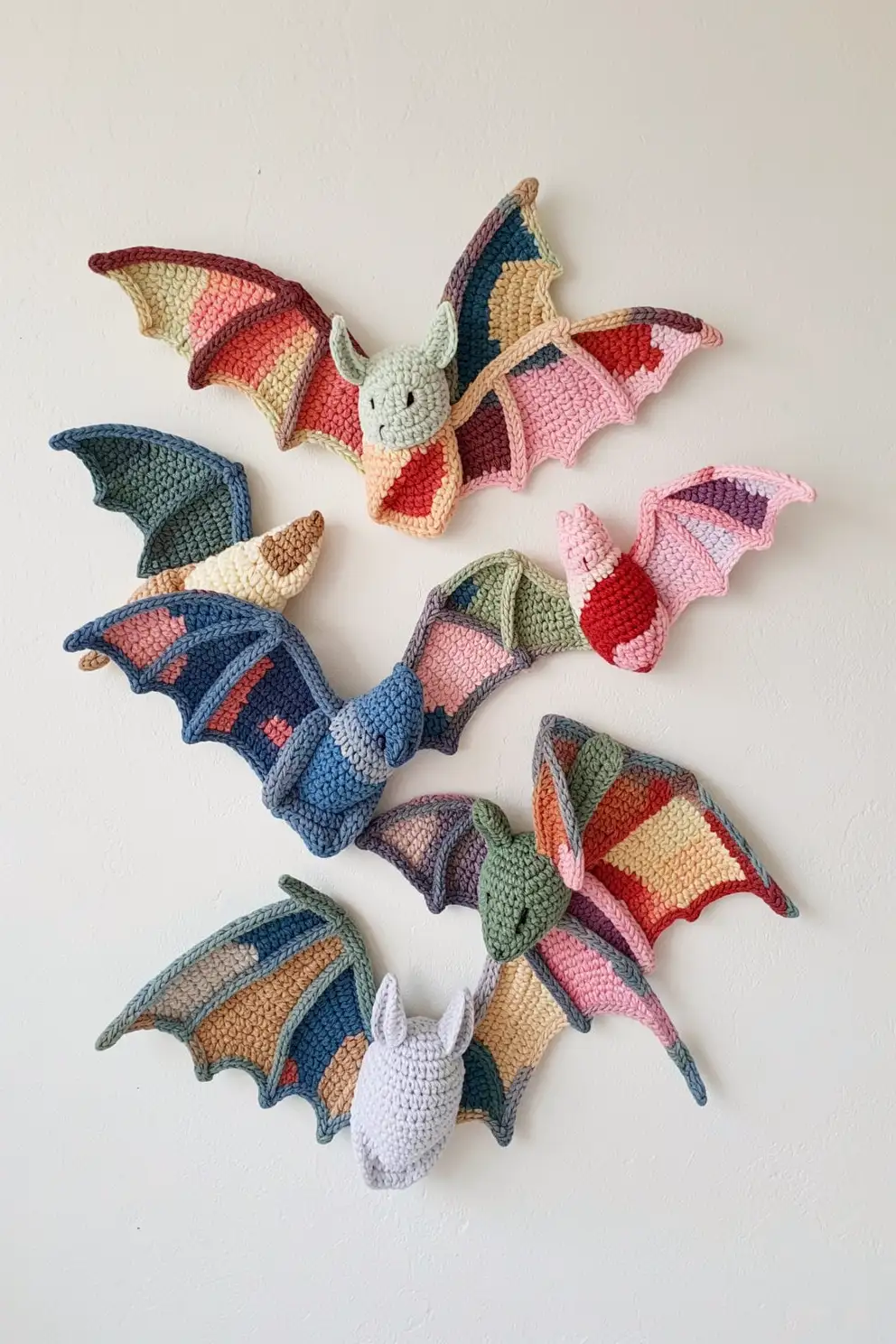 Crochet Bat Wall Art