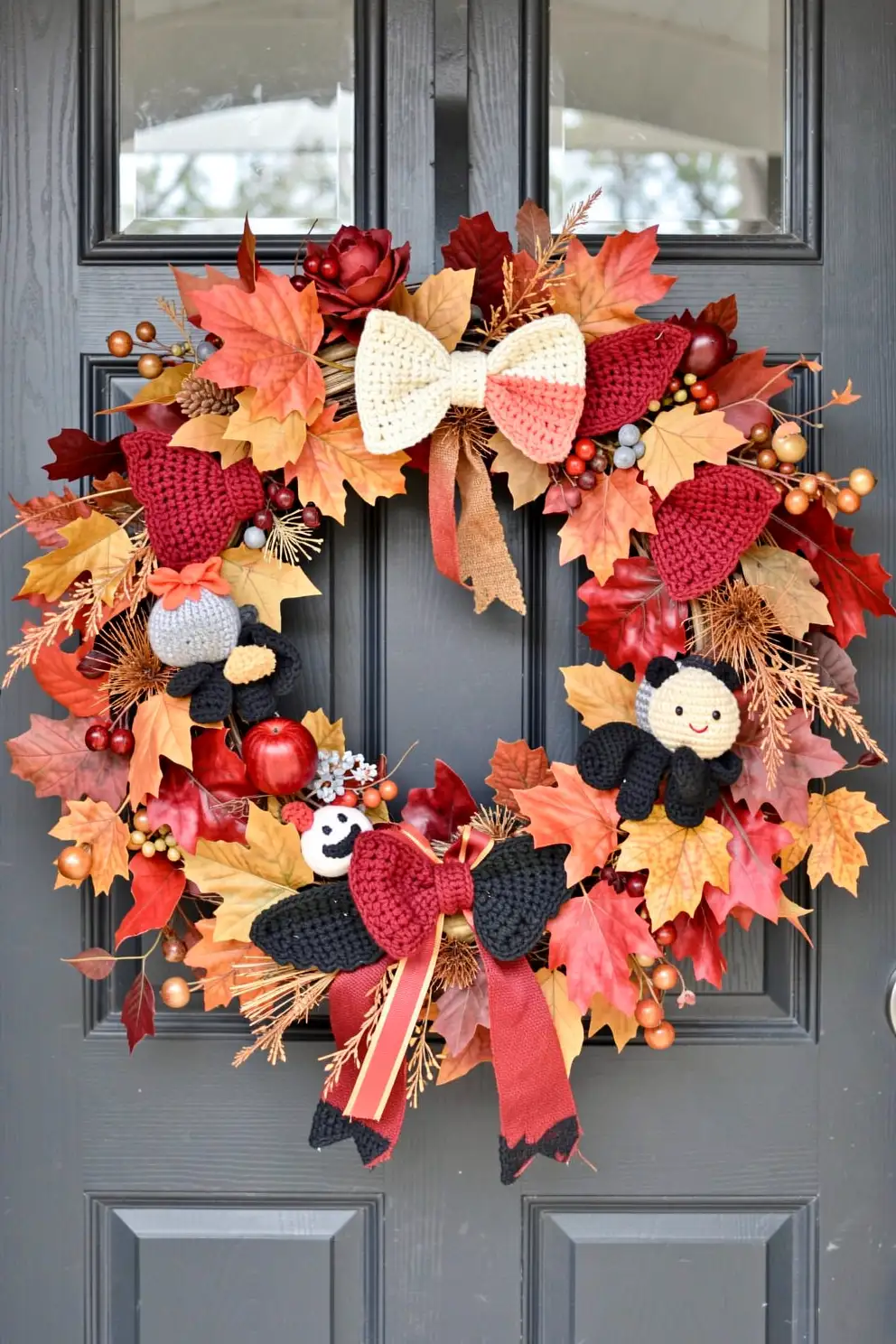 Crochet Bat Wreaths