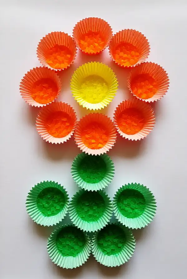 Cupcake Liner Flowers