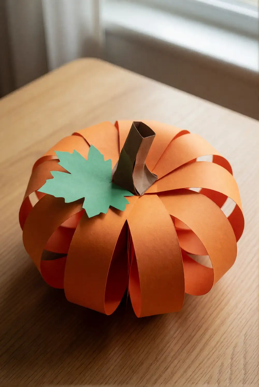 Curled Paper Strip Pumpkins