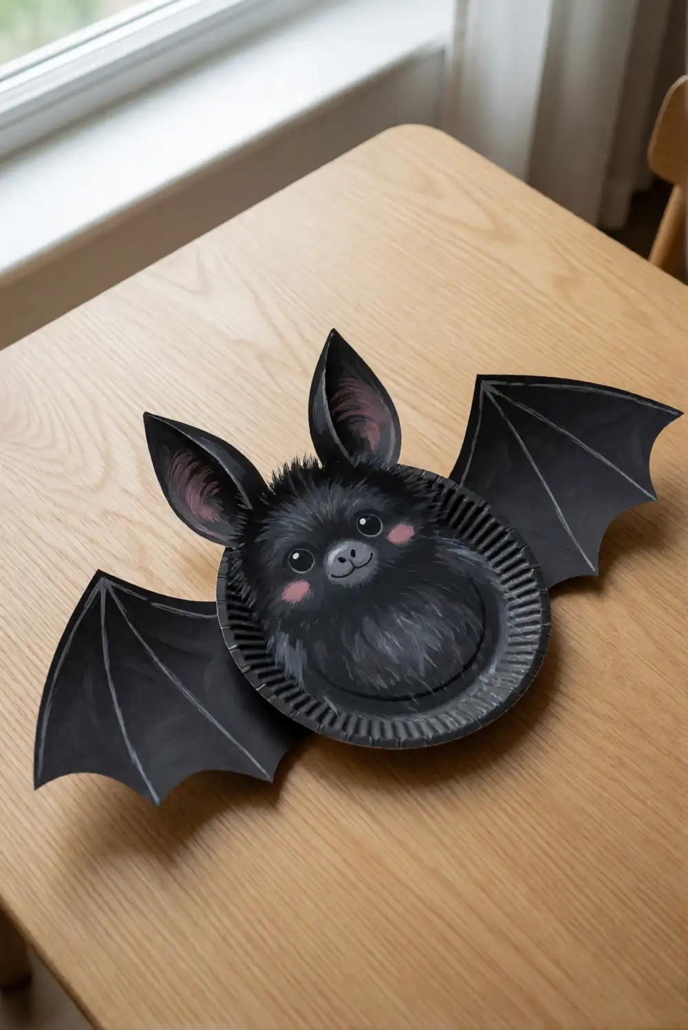 Cute Paper Plate Bat