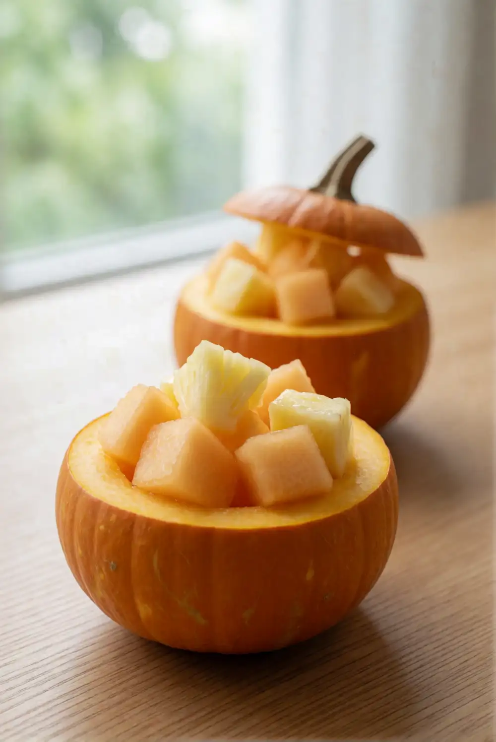 Cute Pumpkin Fruit Cups