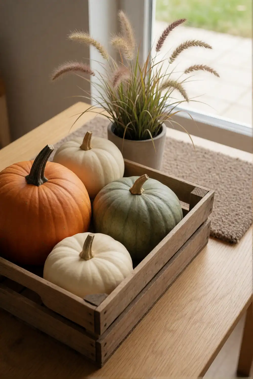 Decorate a Covered Porch with Pumpkin Steps