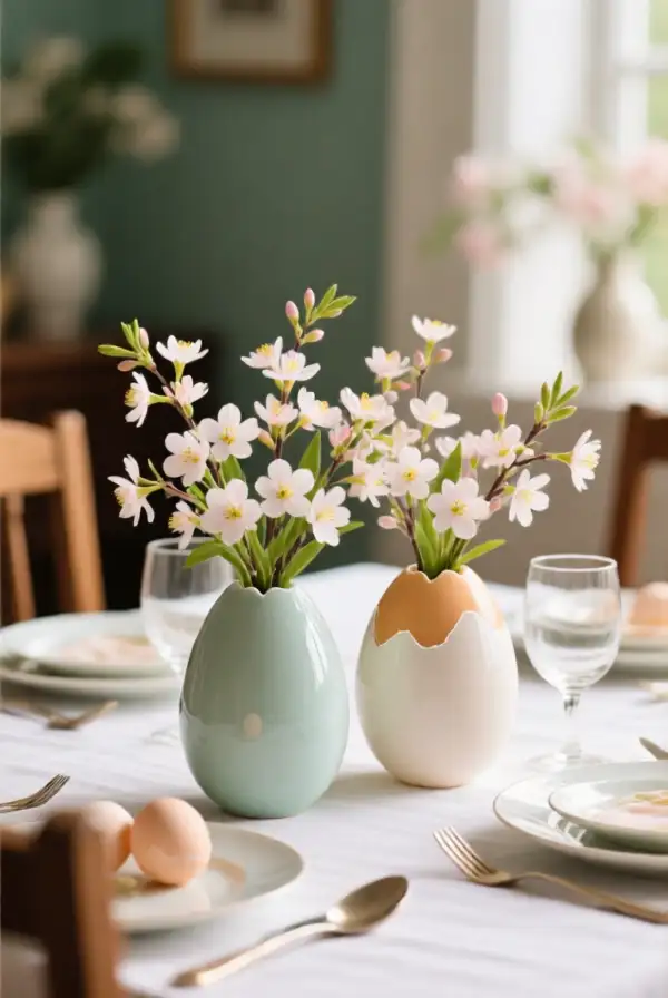 Decorative Eggshell Vases