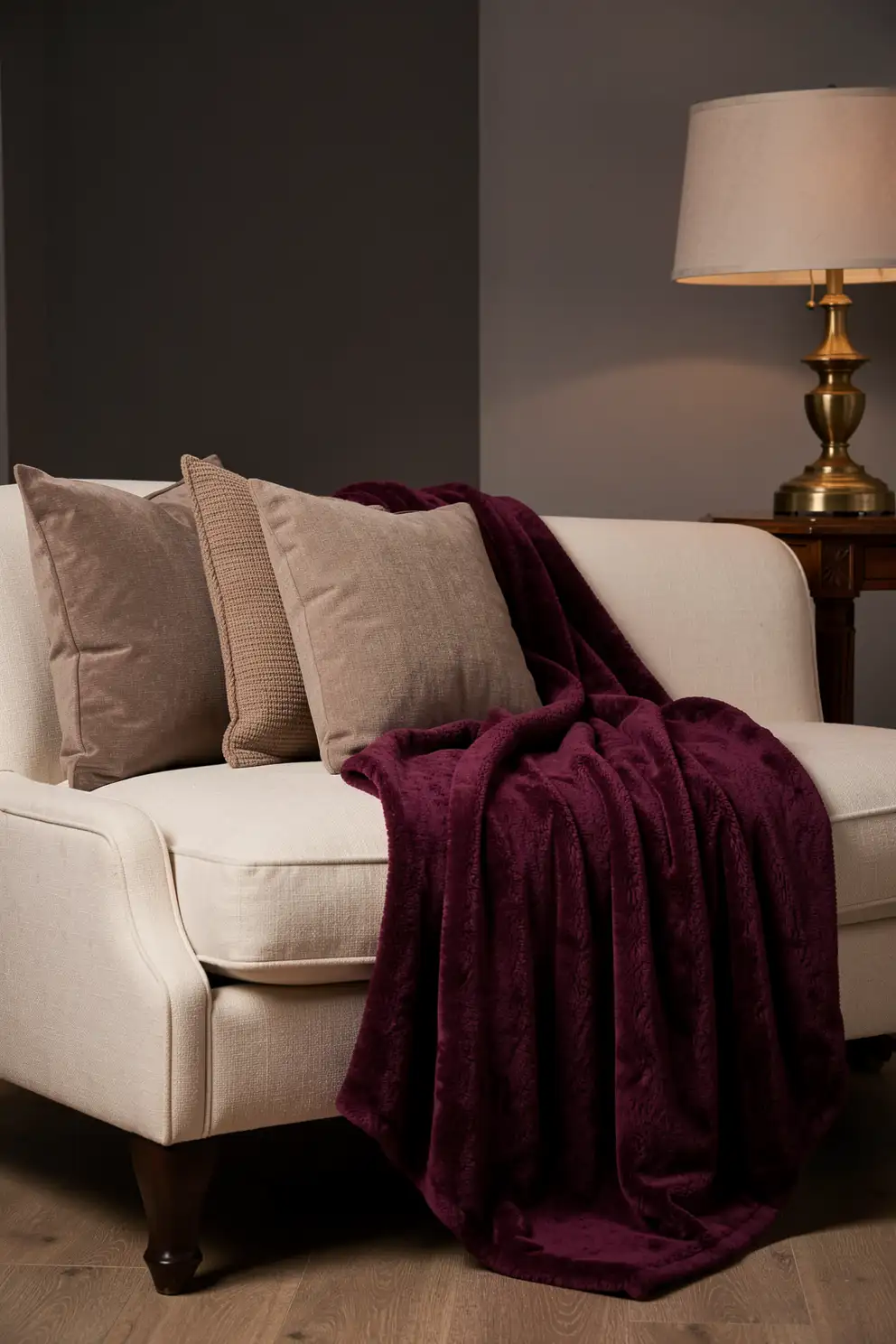 Deep Plum for Elegant Contrast