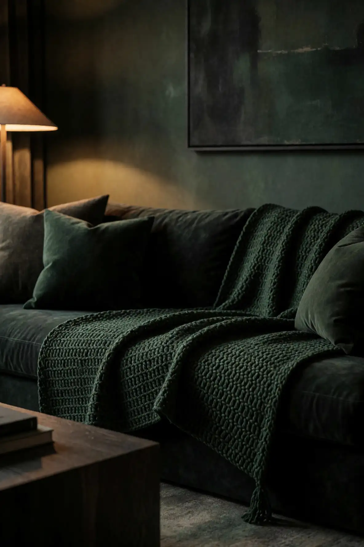 Deep Tones for a Moody Media Room