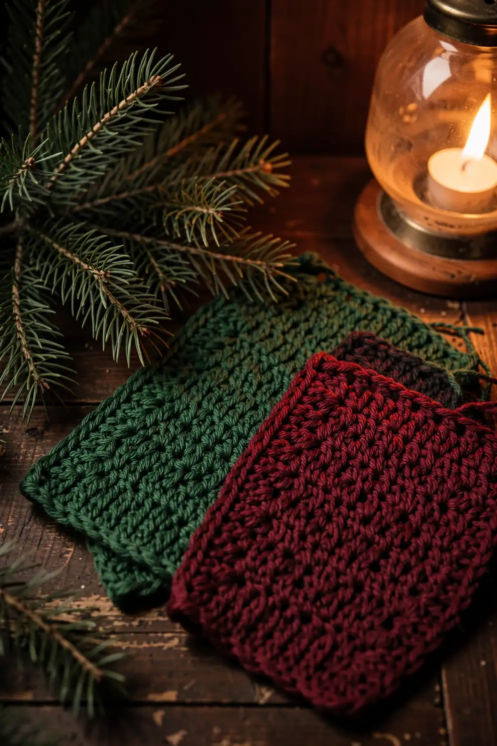 Deep Winter Colors With Cabin Warmth
