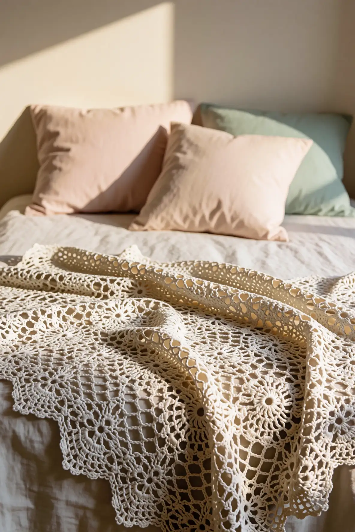 Delicate Lace Crochet Throws