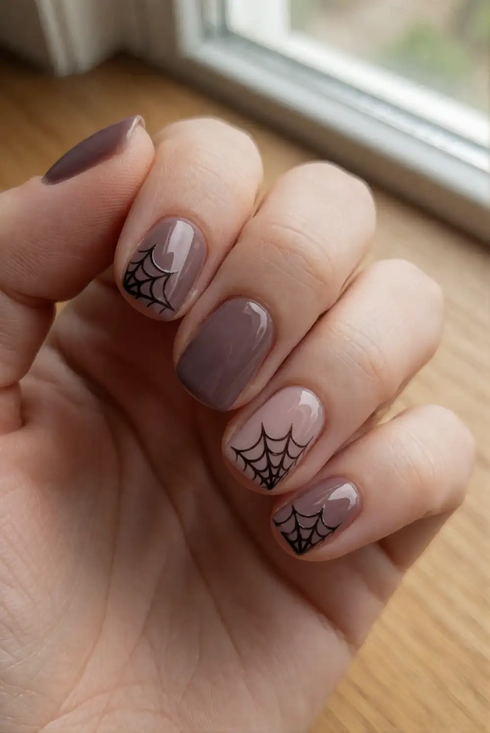 Delicate Spiderweb Corner Detail