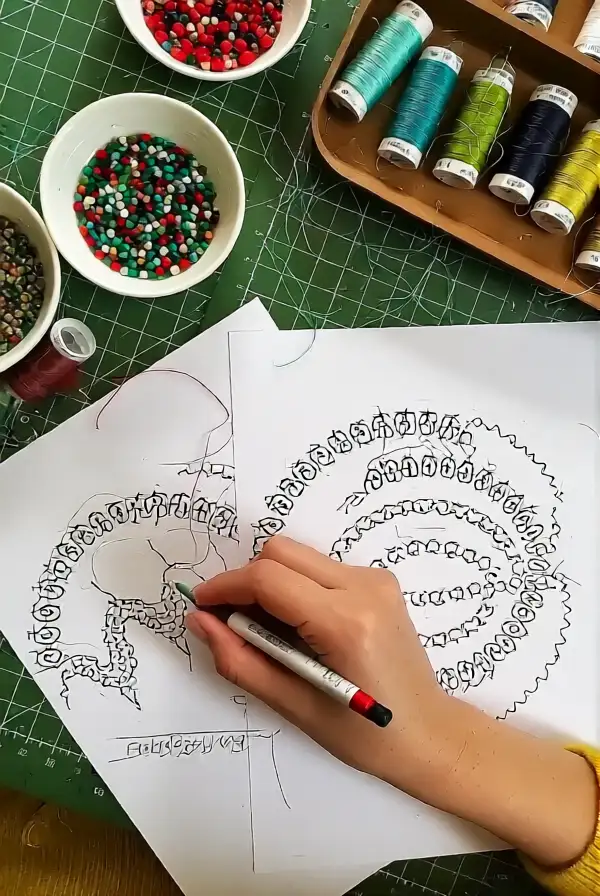 Designing Your Bead Embroidery Pattern