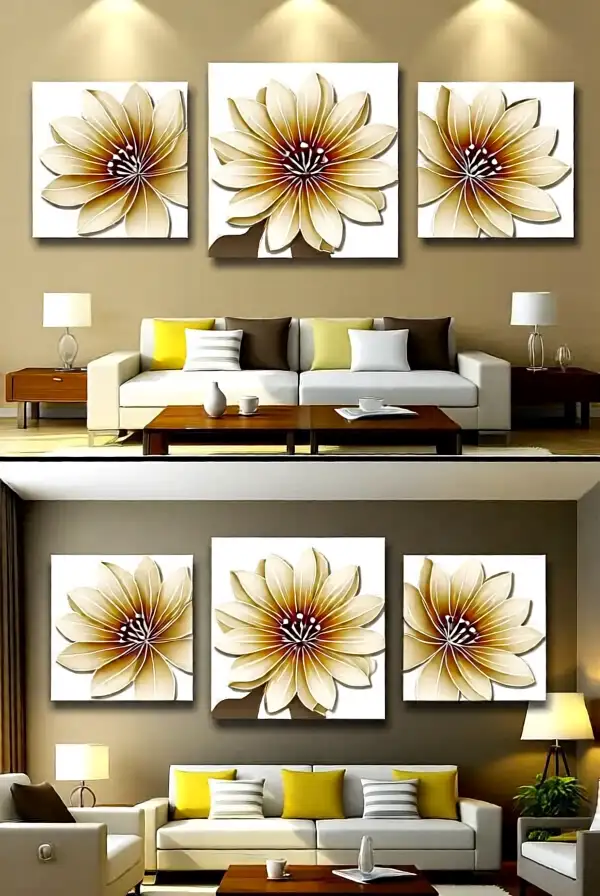 Displaying Your Abstract Flower Art Collection
