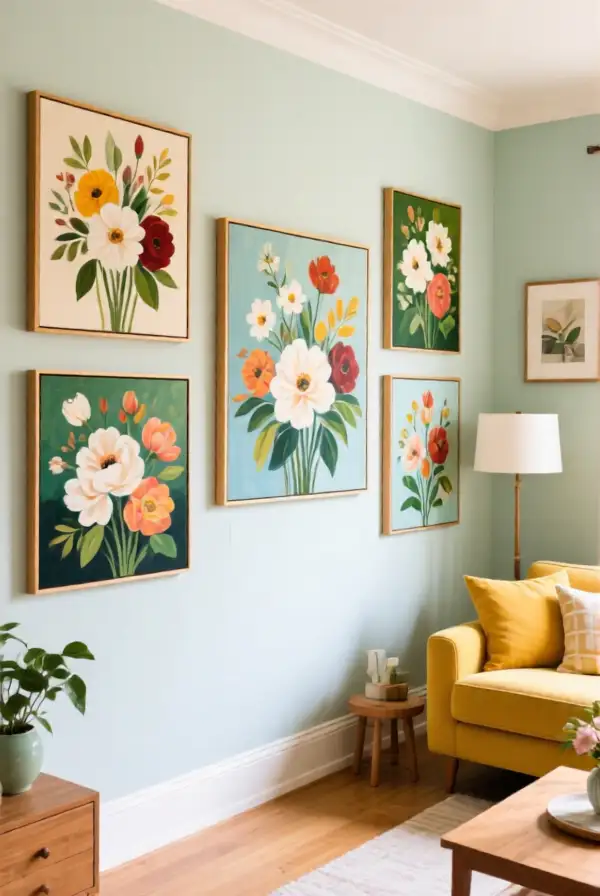 Displaying Your Floral Paintings