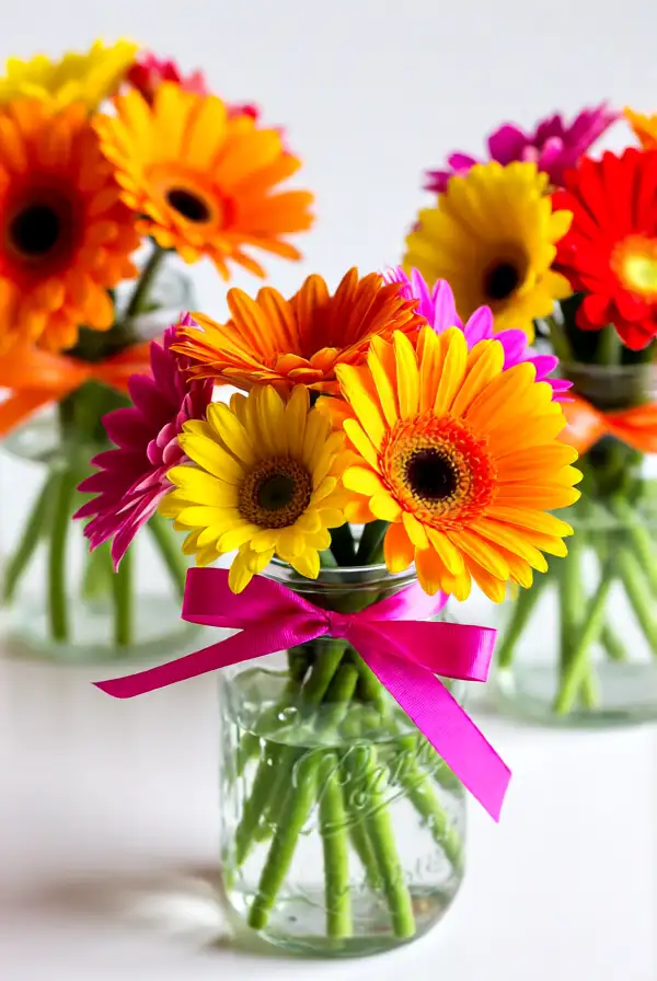 DIY Colorful Flower Arrangements