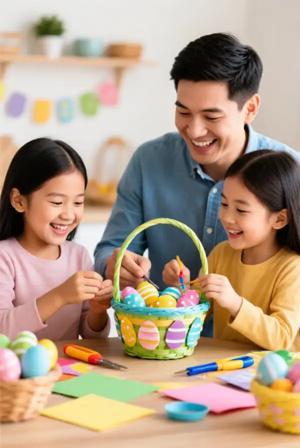 DIY Easter Basket Making