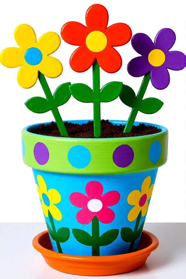 DIY Flower Pot Painting