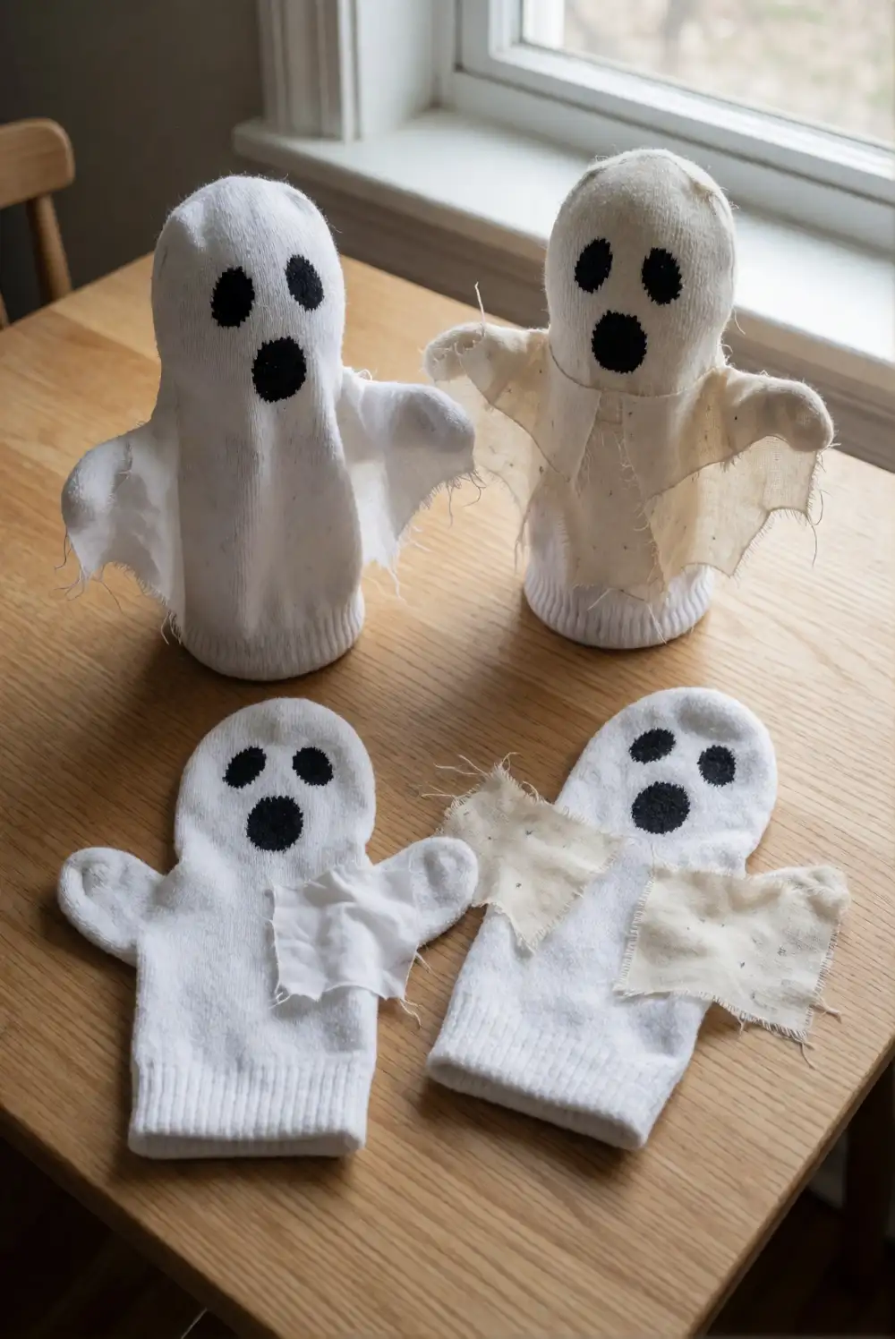 DIY Ghost Puppets