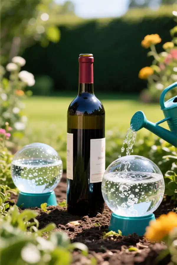 DIY Wine Bottle Watering Globes